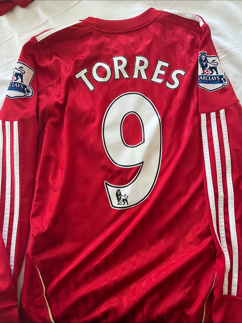 Adidas Fernando Torres #9 Liverpool LongSleeve Liverpool home Jersey 2010/11